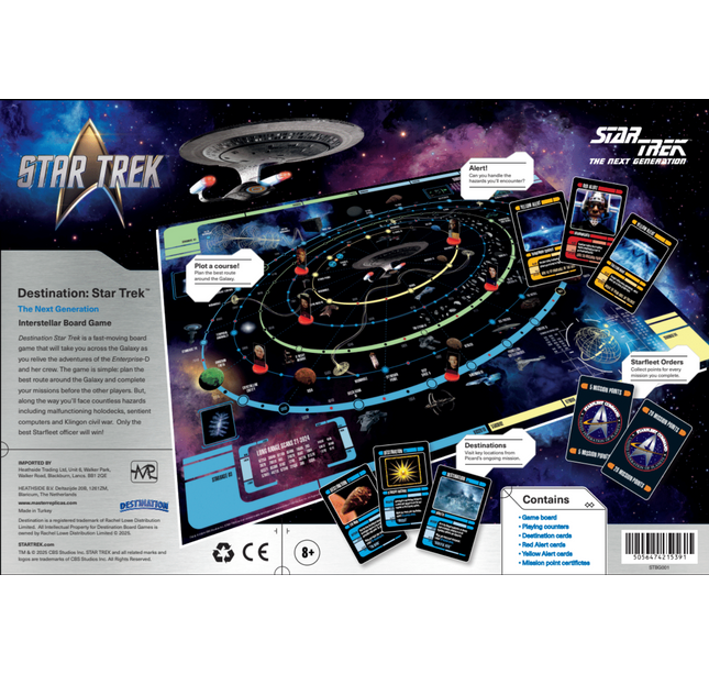 Destination Star Trek The Next Generation Interstellar Board Game